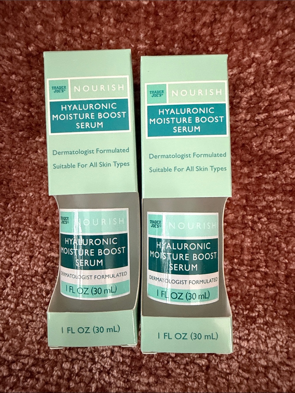 Trader Joe's NEW Hyaluronic Moisture Boost Serum 1 Oz Set 2